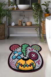 Mijölnir Injured Panda 200 Alfombrilla de baño Multicolor